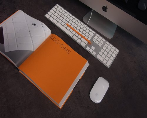 Comfortable home workspace setup with natural light